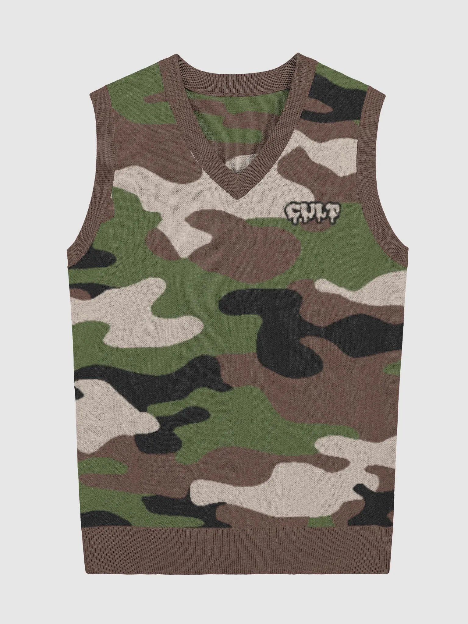 CULT CAMO KNITTED VEST product image (2)