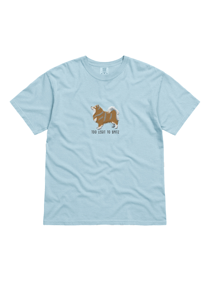 Too Legit to Spitz T-Shirt(Embroidered) of a Finnish Lapphund(Brown & White) product image (51)