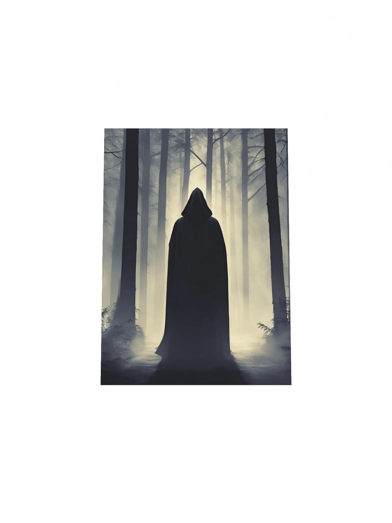 Misty Forest Hooded Figure Goth Poster product image (43)