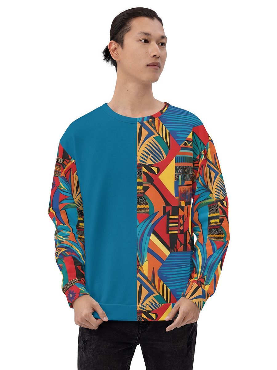 African-Inspired Pattern All-Over Print Recycled Unisex Sweatshirt product image (3)