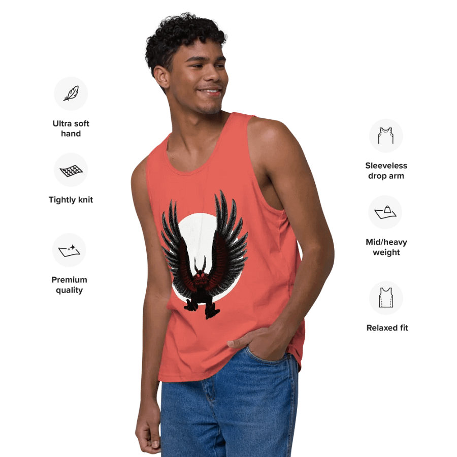 Mothman Moon Rise Tank Top product image (26)