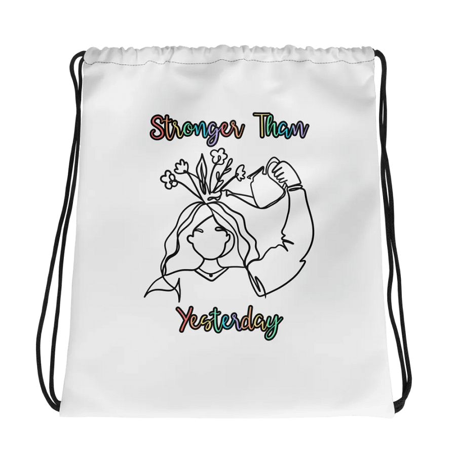 Blooming Resilience Drawstring Bag product image (1)