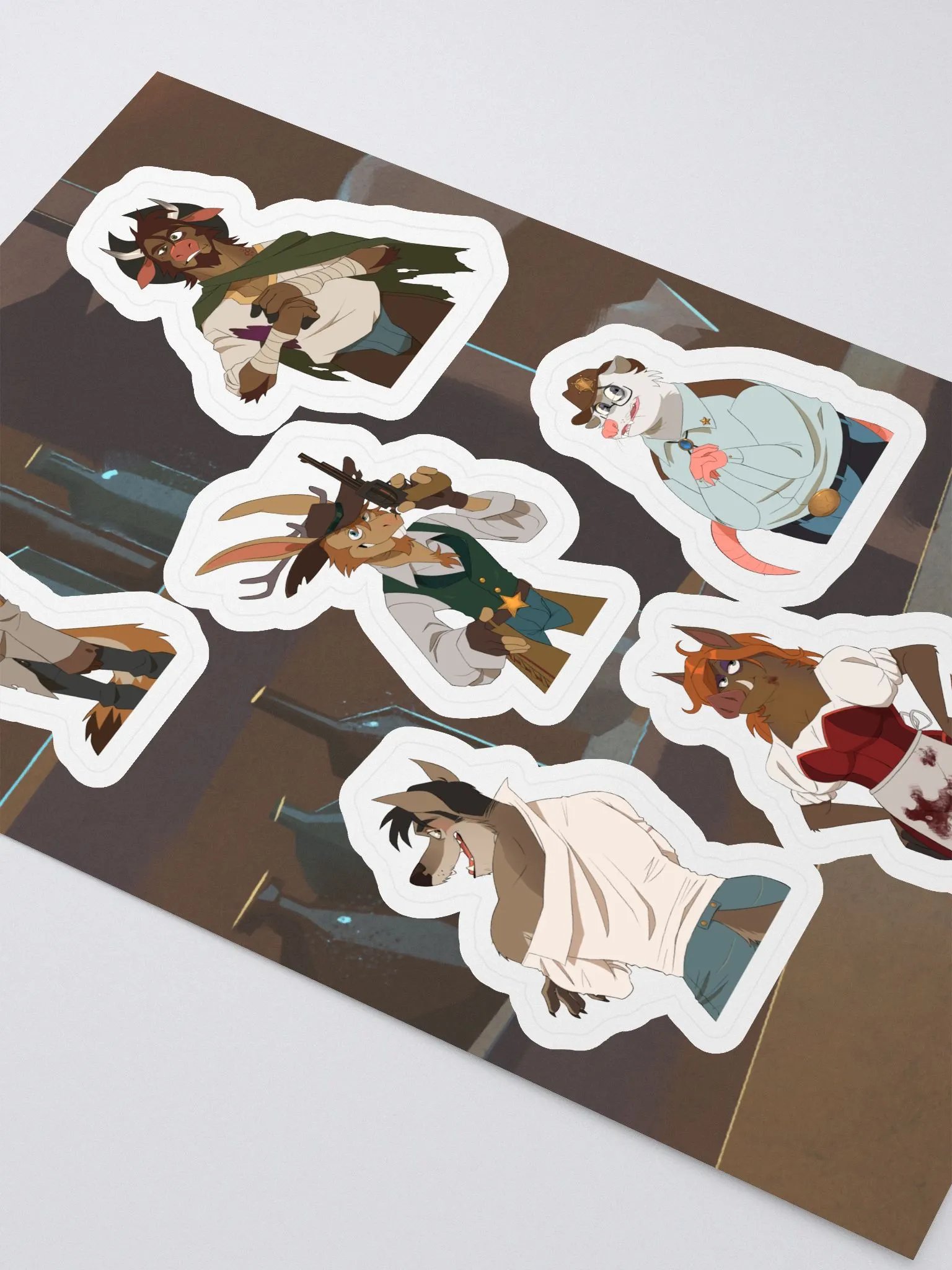 Deadlaws Townsfolk Sticker Sheet product image (2)