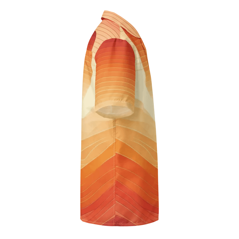 Men's Full-Print-2 Orange Hawaiian Shirt product image (4)