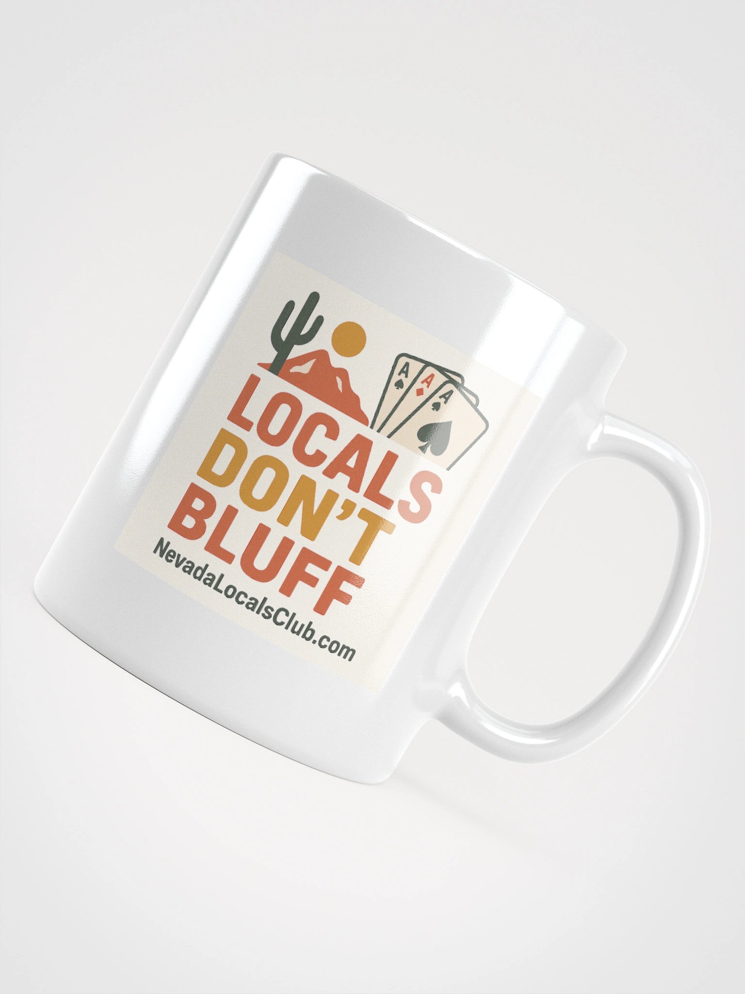 White "Locals Don't Bluff" Mug product image (15)