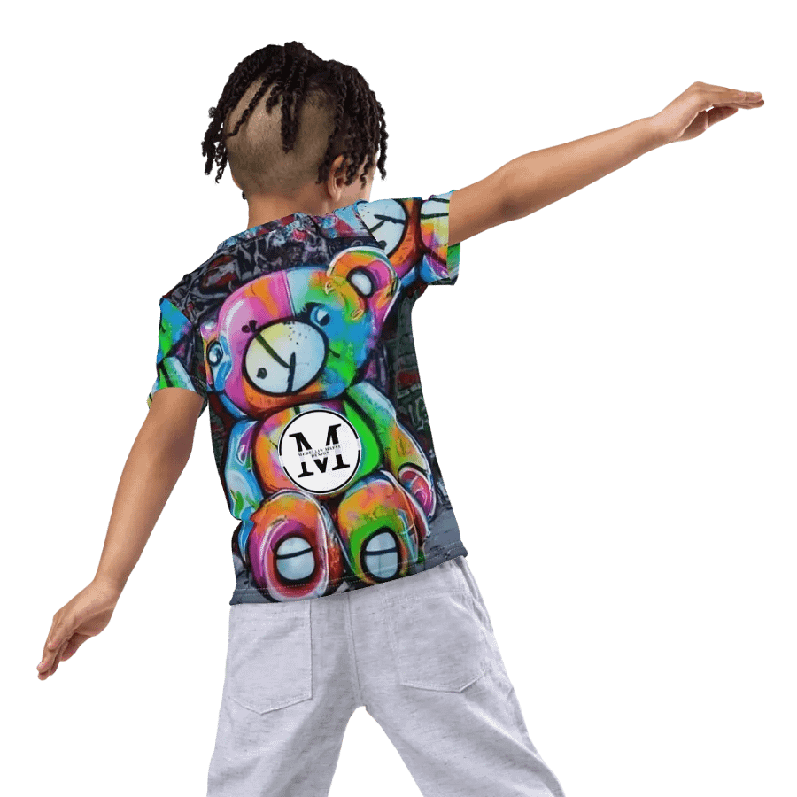 Graffiti Teddy Bear Kids T-Shirt product image (8)