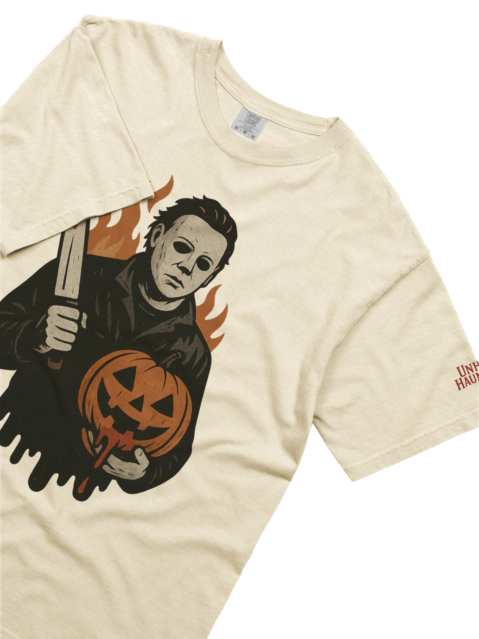 Unholy Hauntings Myers Tan Tee product image (5)