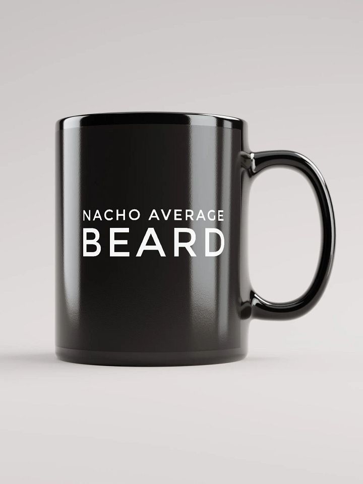 Nacho Average Beard Black Ceramic Mug product image (1)