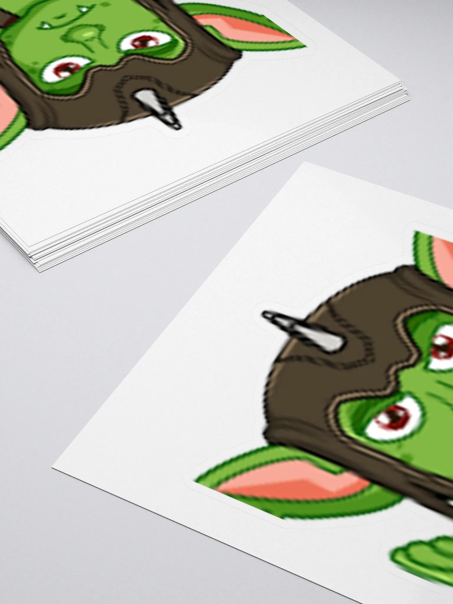 Shrug Kiss Cut Sticker product image (4)