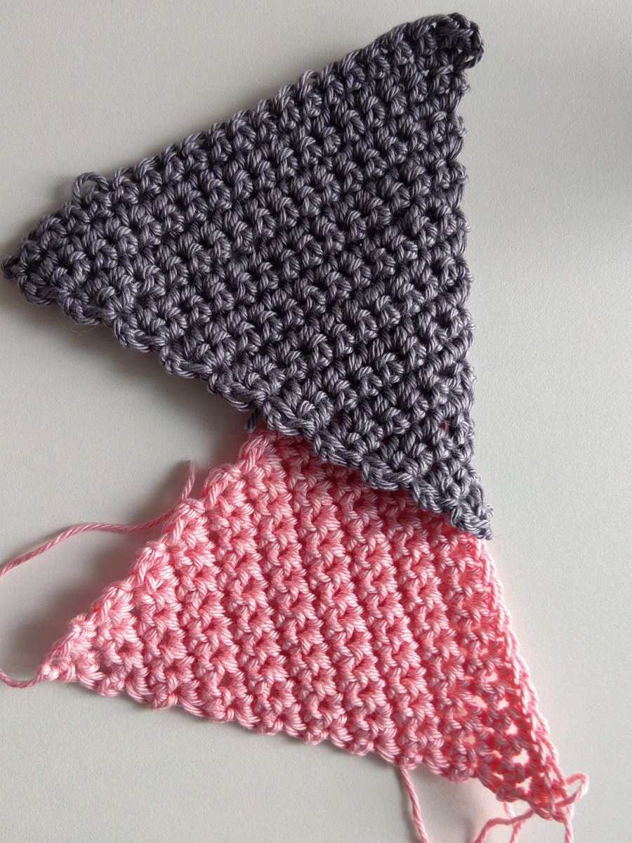 Single crochet triangle and diamond pdf pattern product image (1)