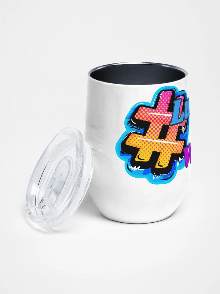Lurkin' & Workin' Wine Tumbler product image (2)