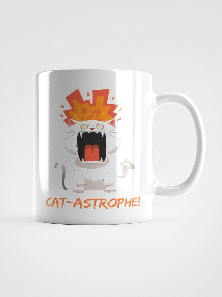Cat-Astrophe White Glossy Mug product image (1)