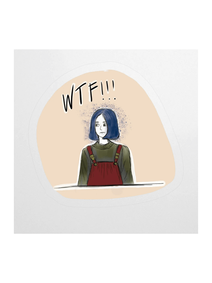 WTF!!! Surprise Kiss Cut Stickers product image (1)