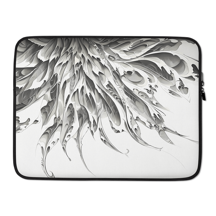 Mesmerizing Black and White Fractal Art - Perfect for Modern Decor product image (2)