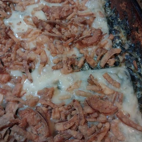 First time making Amazing Spinach Artichoke Casserole. Too much for just the two of us... Come on over!