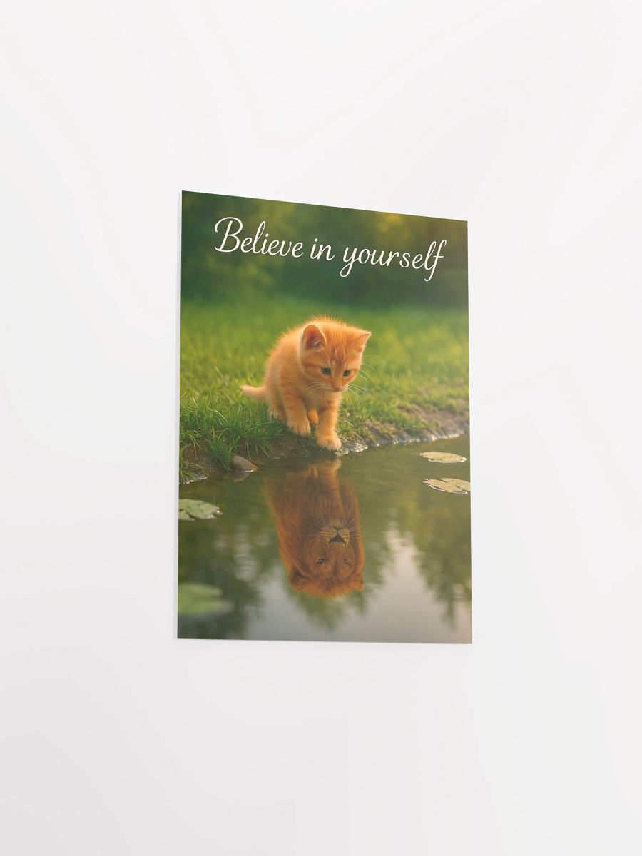 Reflect Believe in Yourself Cat Motivational Poster product image (3)
