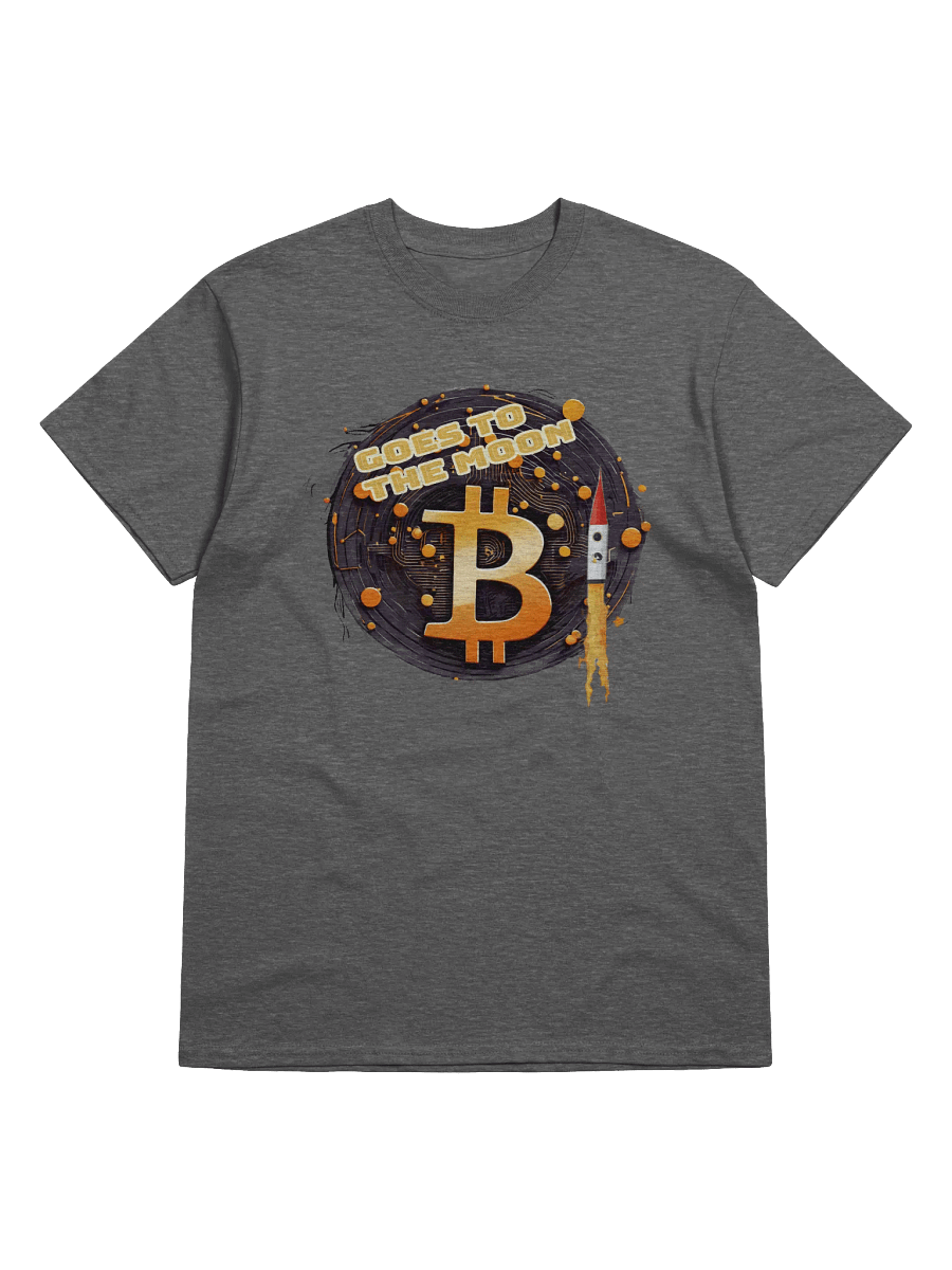 Bitcoin Rocket Rise Tee, Bold Crypto Graphic, Ideal Gift product image (1)