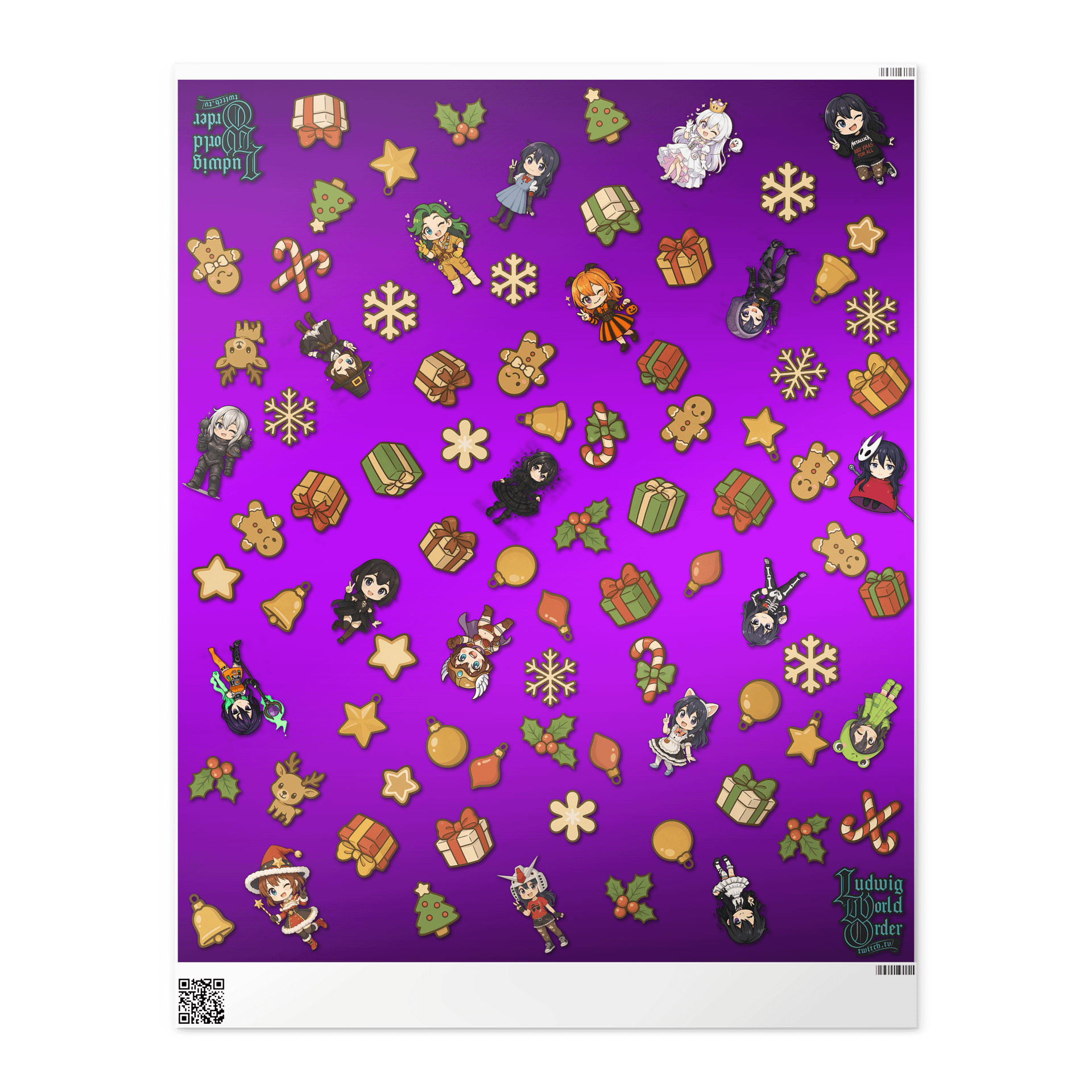 WTN - Wrapping Paper - Purple product image (1)