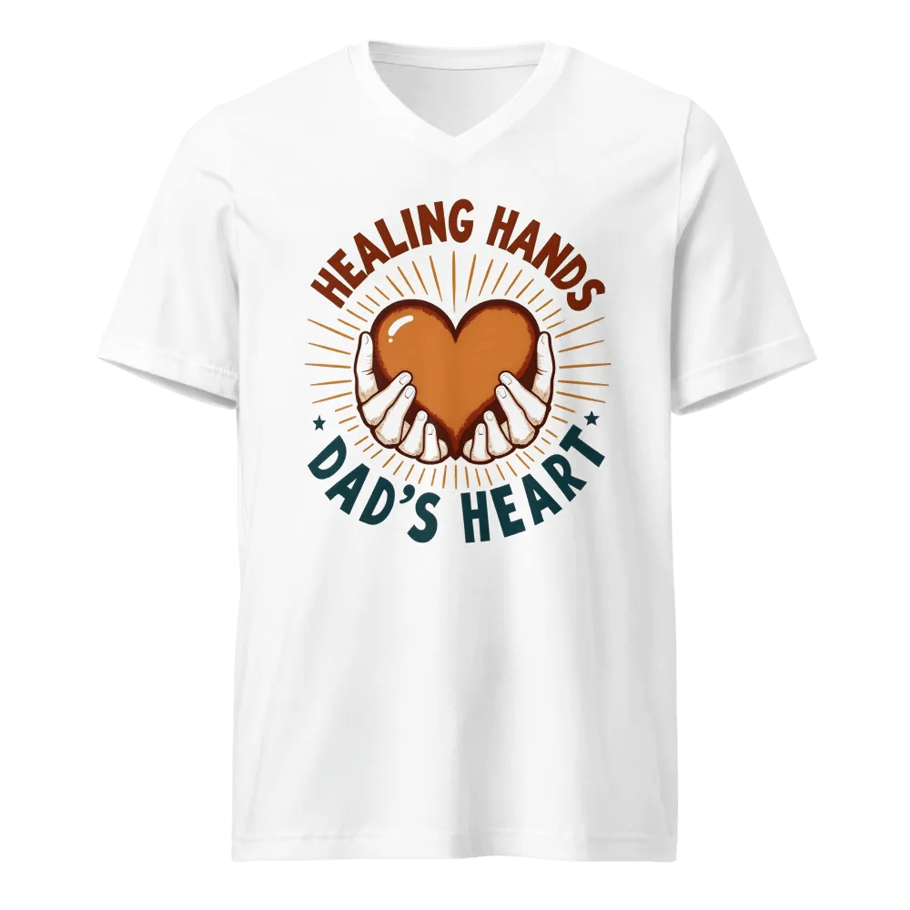 Healing Hands Dad's Heart V-Neck Tee product image (1)
