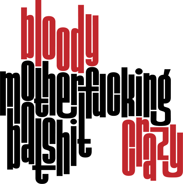 Bloody Motherfucking Batshit Crazy Sticker | Maisie Peters Lyric product image (1)