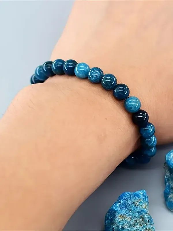 Pulseira elegante de apatita azul boêmia product image (3)
