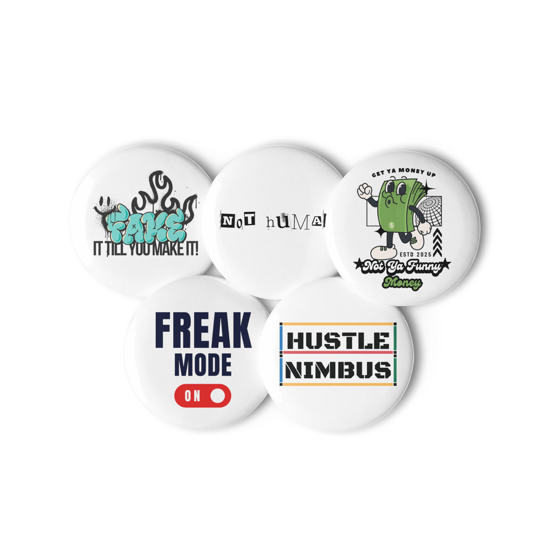 Hustle Nimbus Collection: Pin Button Set product image (3)
