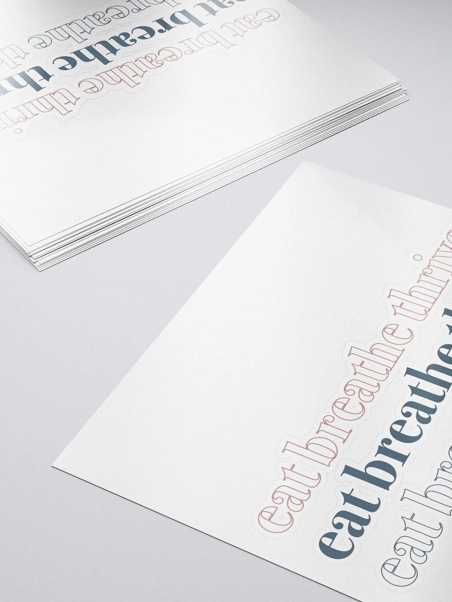 Eat Breathe Thrive cubed | sticker product image (5)