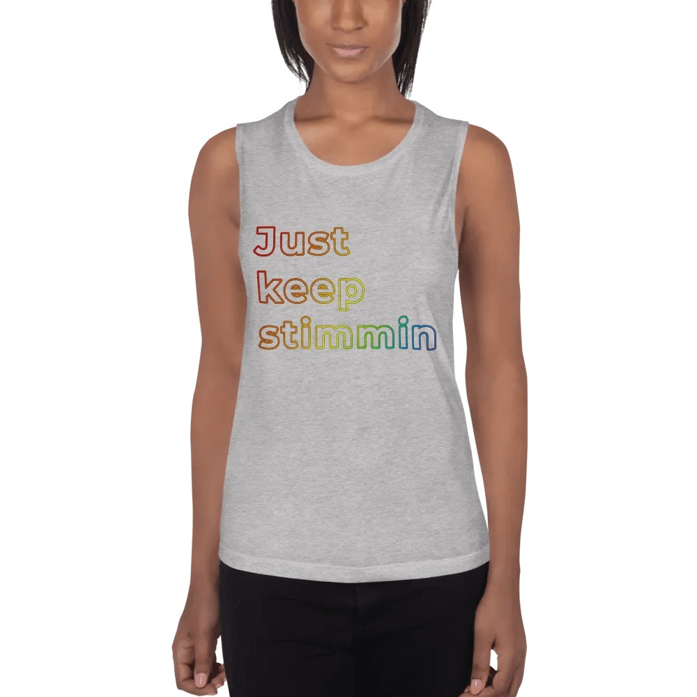 Just keep stimmin womens fit tank product image (2)