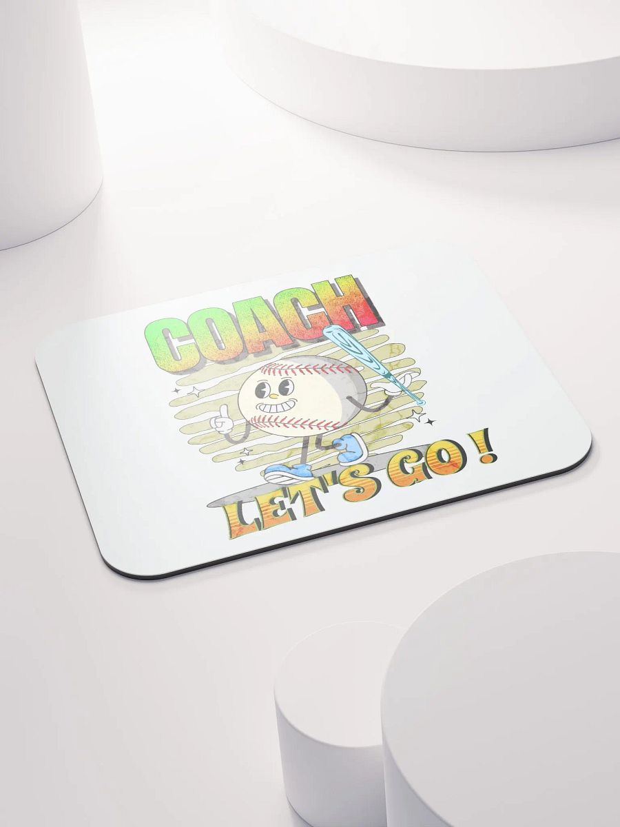 Retro Mascot Coach Lets Go Mouse Pad product image (4)