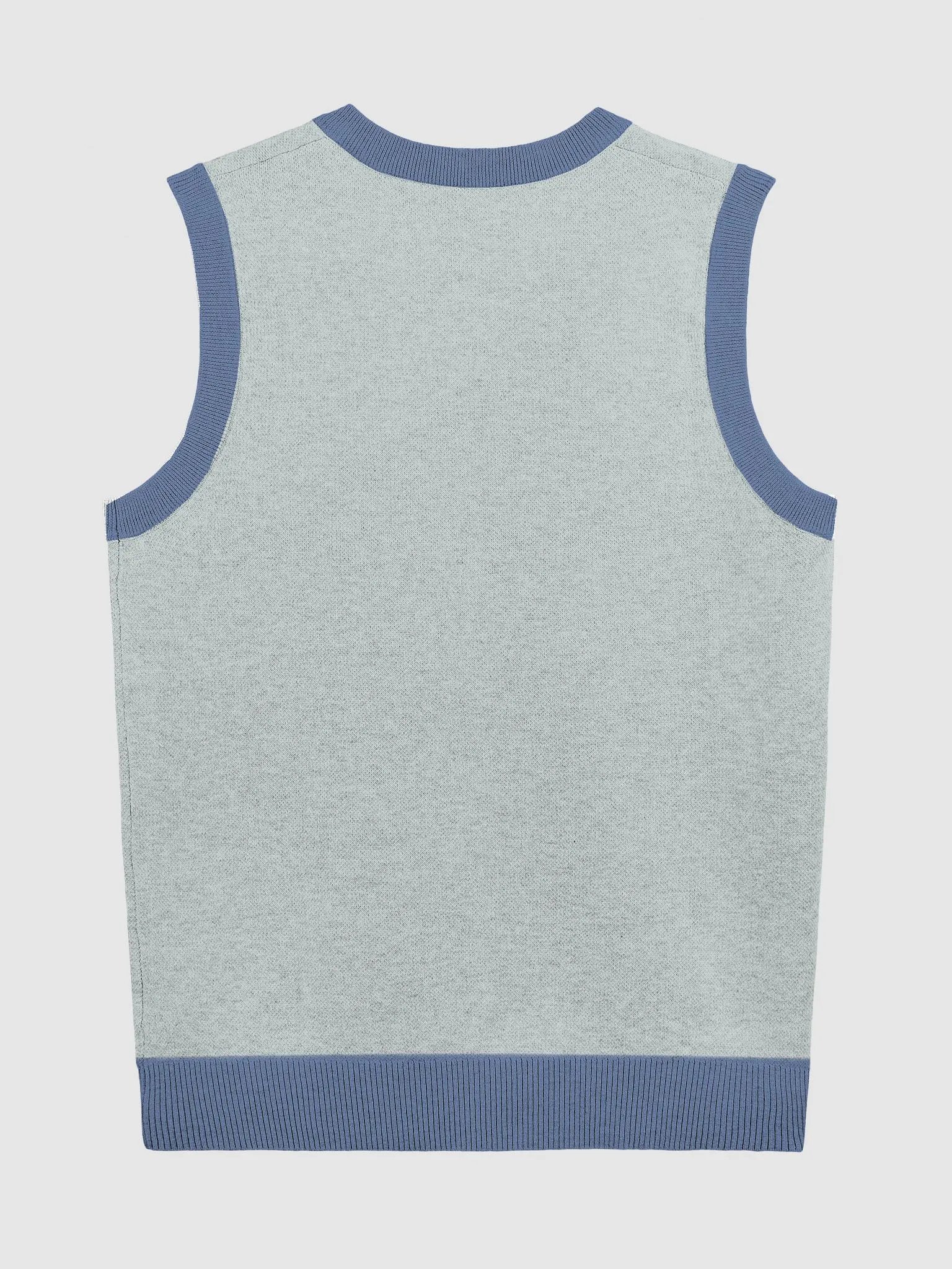 Bubbly and a B*tch (lg. design, duotone blue) knitwear vest product image (9)