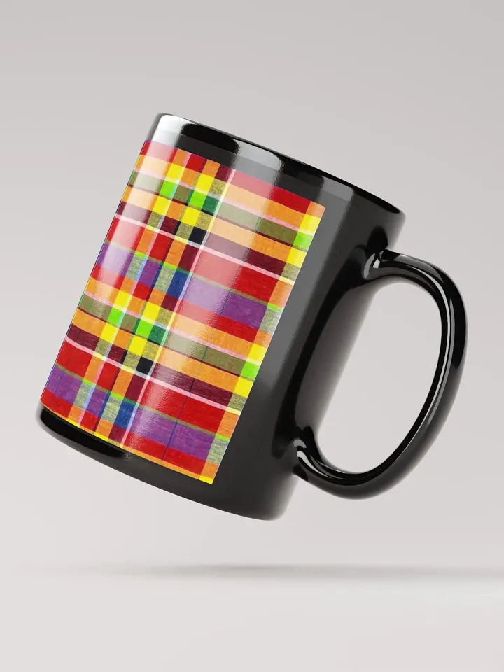 8T Sips Madras Black Glossy Mug product image (2)