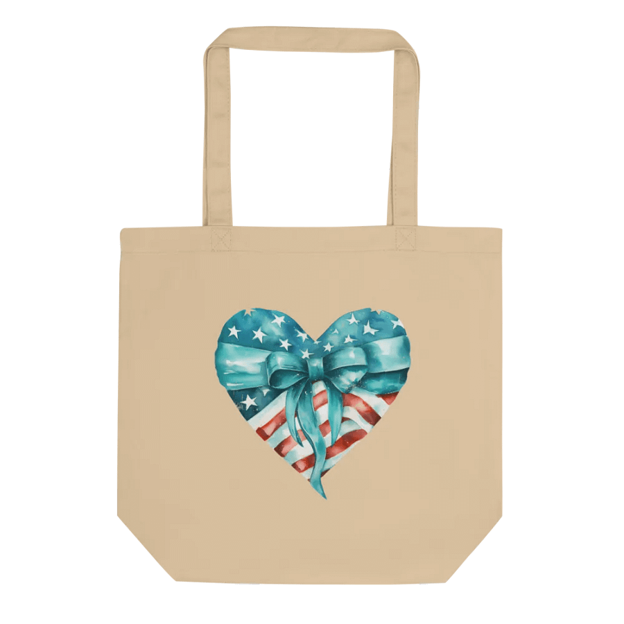 Stars & Stripes Heart Tote Bag product image (1)