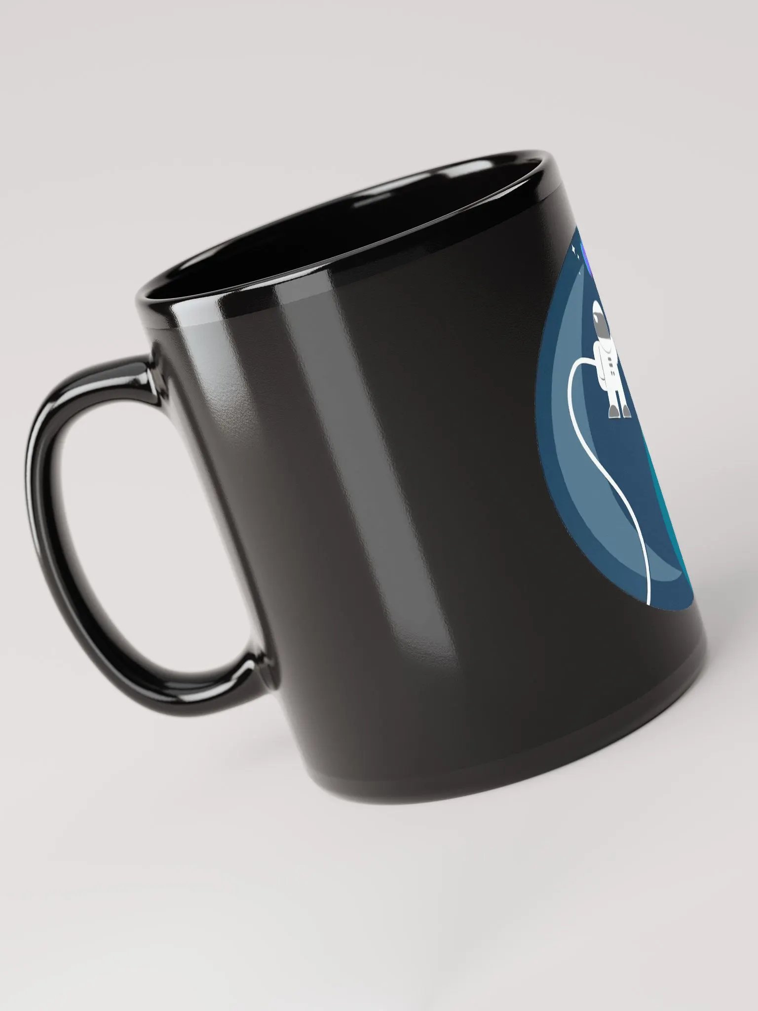 GeorgeInSpace Black Glossy Mug product image (5)