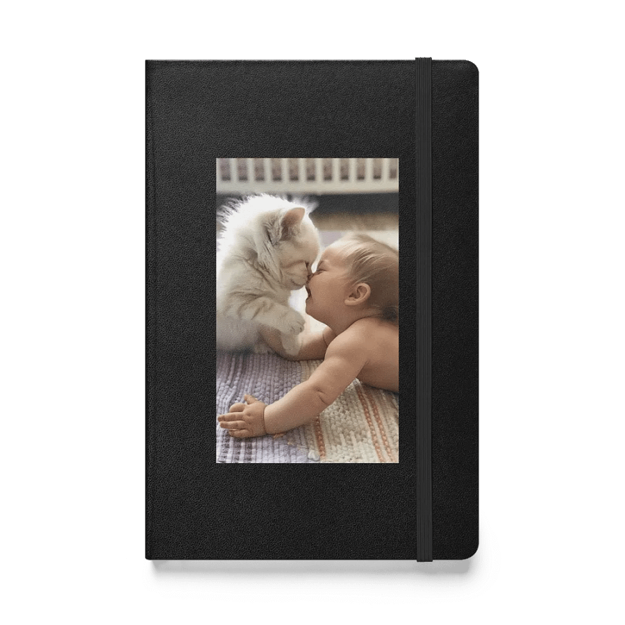Kitten and baby Tender Moments Hardcover Notebook product image (1)
