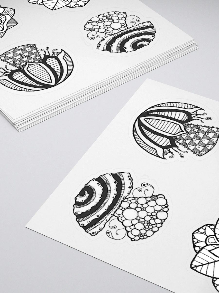 B/W Sticker Set product image (11)