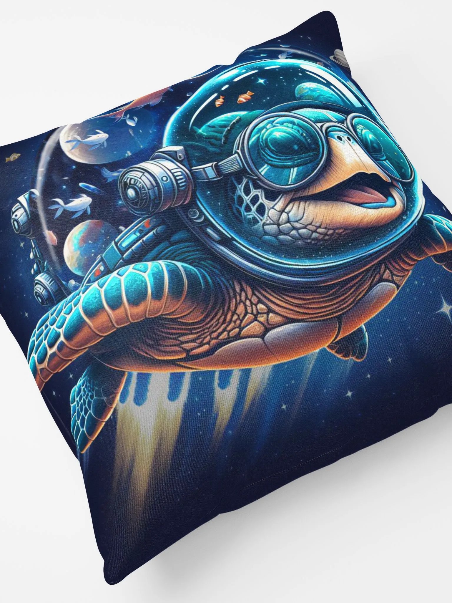 RamJet's Groovy Space Turtle Pillow product image (2)