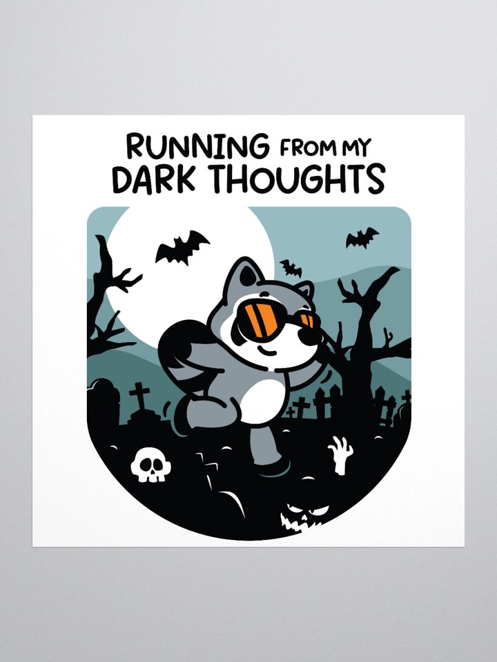 Running From My Dark Thoughts Sticker product image (3)