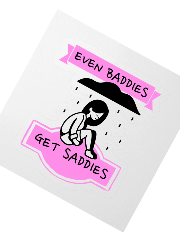 Baddies & SaddiesKiss Cut Stickers product image (5)