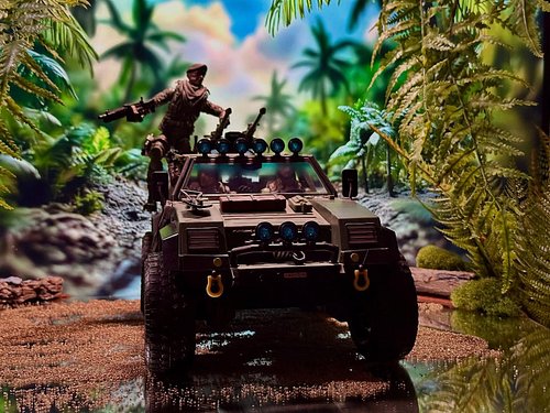 Setting up the next mission.

#gijoe #gijoeclassified #diorama #toycommunity #toyphotography
