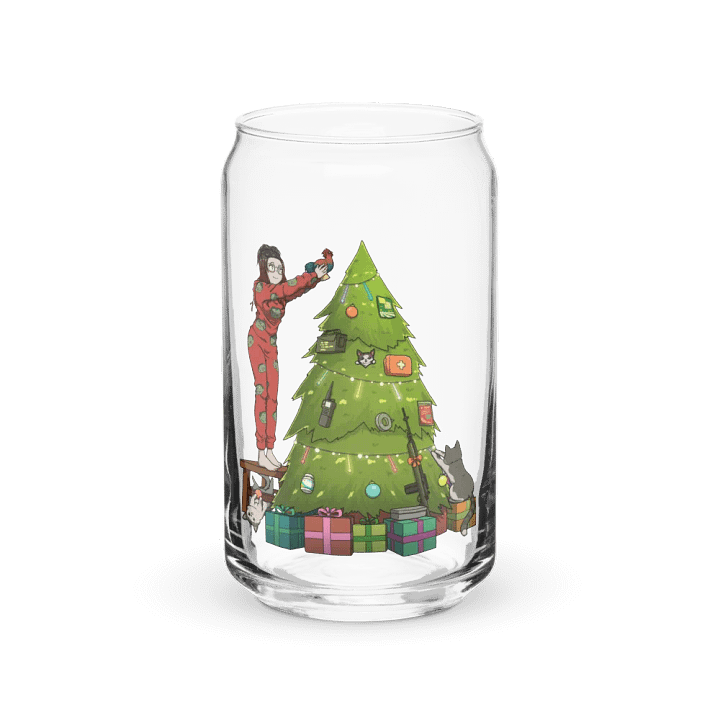 Christmas Edition Can shaped glass product image (1)