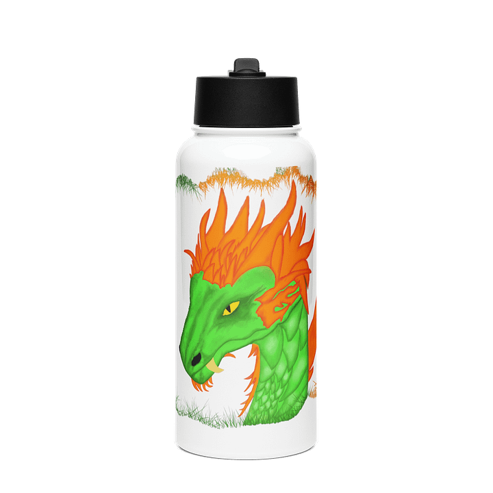Flame Dragon Stainless Steel Water Bottle product image (1)