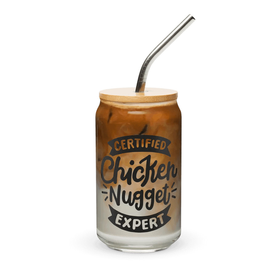 Certified Chicken Nugget Expert - Can-Shaped Glass product image (8)