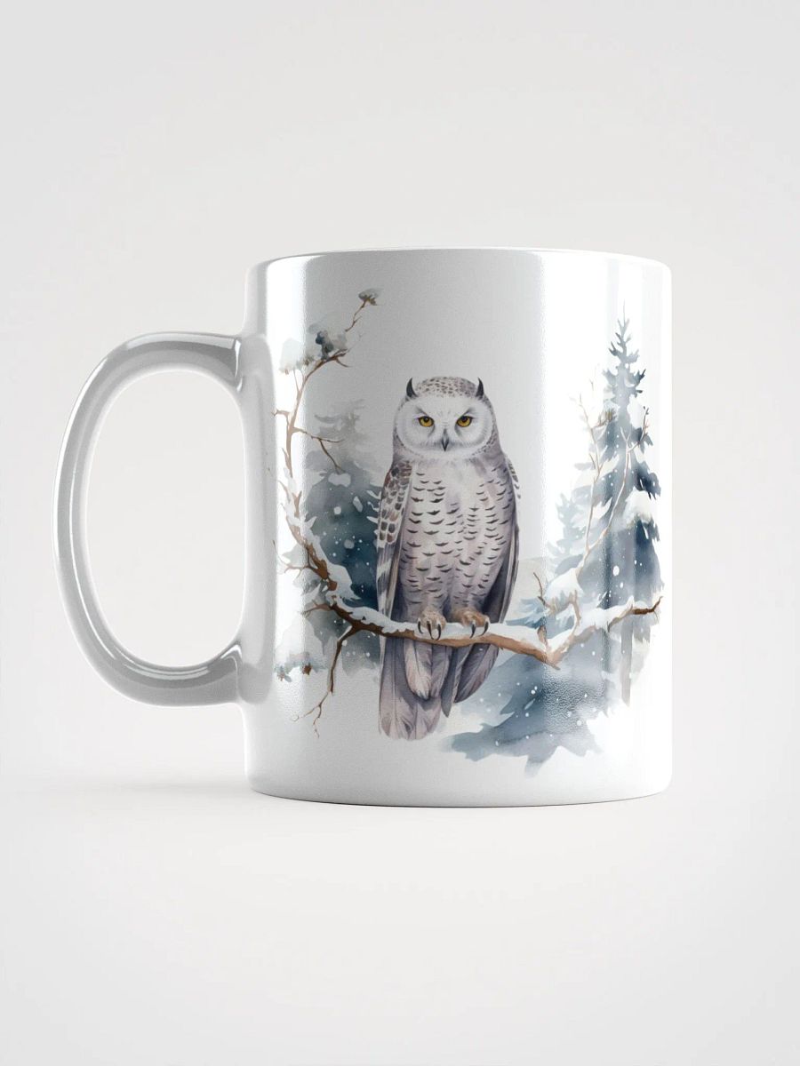 Snowy Owl White Glossy Mug product image (6)