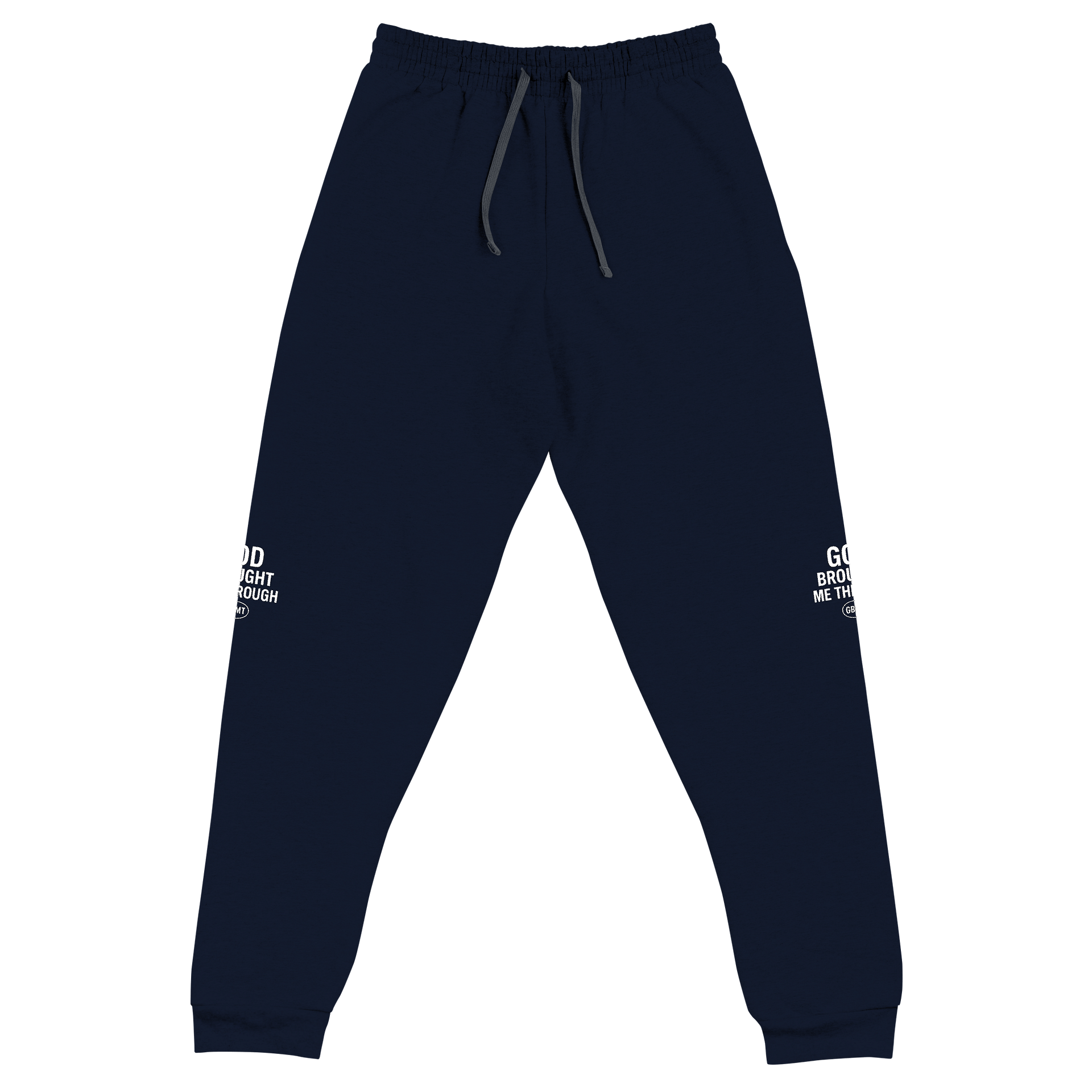 GOd Brought Me Through Joggers – Navy Blue (GBMT ) Logo Edition product image (7)