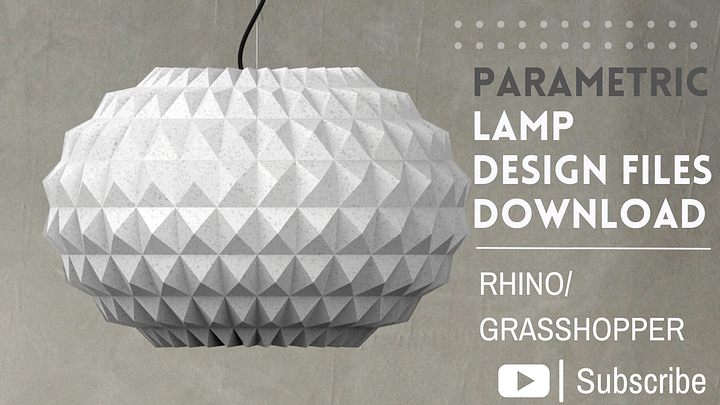 Weaverbird Parametric Lamp Design Grasshopper Rhino Files Download product image (1)