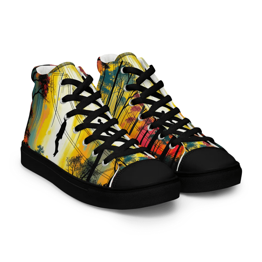 ethereal forest levetation men's canvas high tops product image (8)