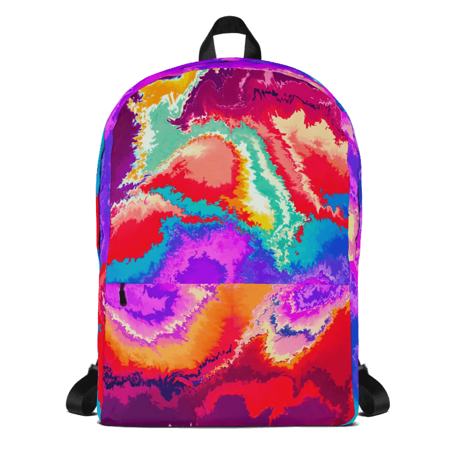 Neon Tides - Crystal & Abstract Art Rucksack product image (3)