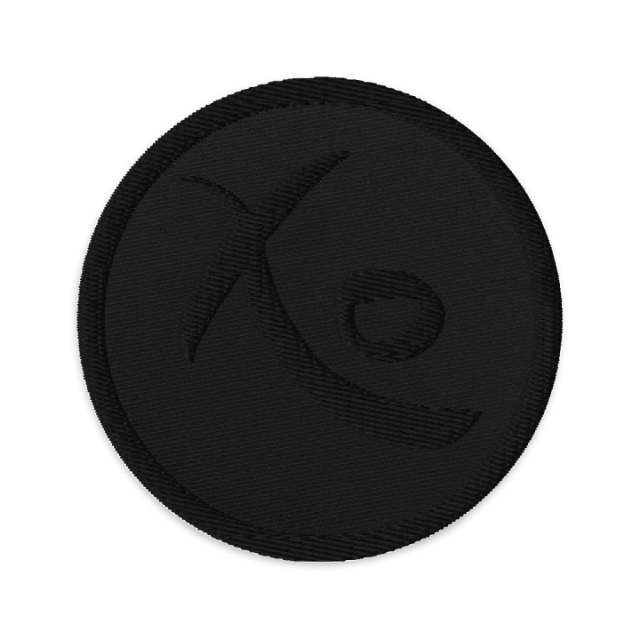 Xo Embroidered Black Patch Circle product image (1)