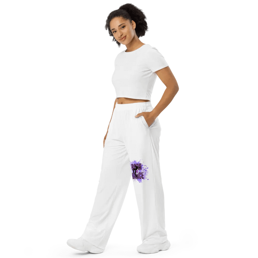 Born to Dance His Silhouette Rhythm Splatter Wide-Leg Pants product image (8)