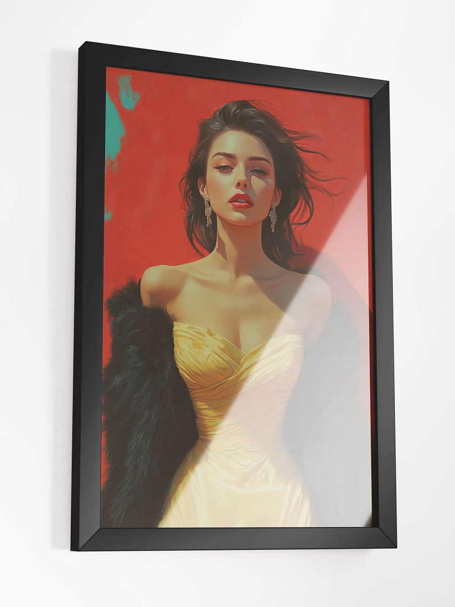 Glamorous Glow Poster - The Golden Age Reimagined - Framed product image (5)
